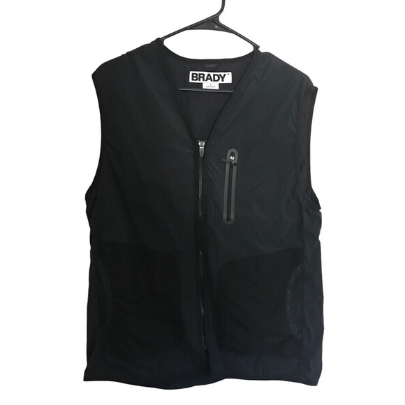 Tom Brady Brand Outdoor Vest Men's Size Medium Ink Black Cotton Blend